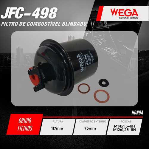 Filtro Combustível Honda Civic Ex 1.6 16v 1997 A 2000