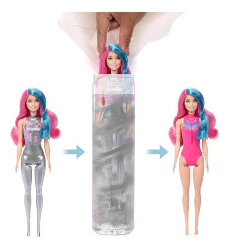 Muñeca Barbie Color Reveal 6 Sorpresas Serie Disco Star