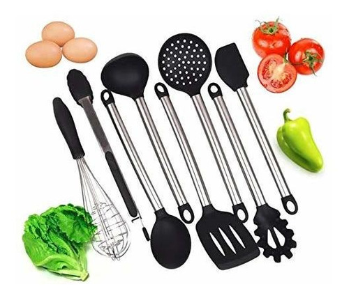 Juego De Utensilios De Cocina De Calidad Profesional Con 8 H