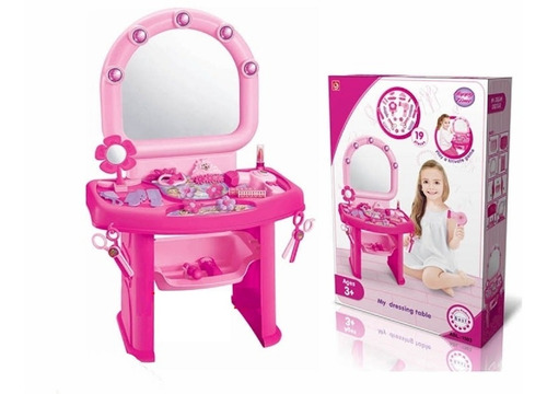 Juguete Kit Tocador Para Niñas Set De Belleza