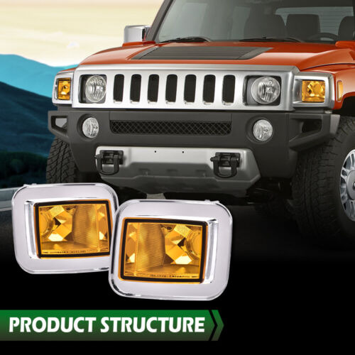 Amber Lens Front Turn Signal Light Parking Lamp Fit For Cch
