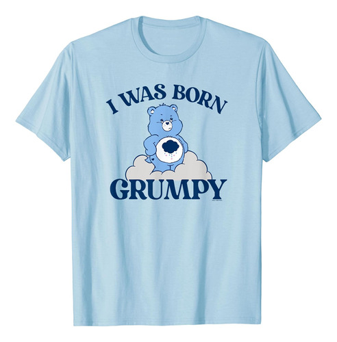 Care Bears Grumpy Bear I Was Born Grumpy - Camiseta Con Cita