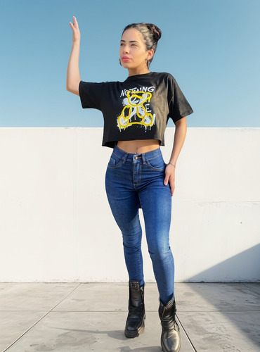 Jean Mujer Elastizados Cintura Alta Jeans Levanta Cola