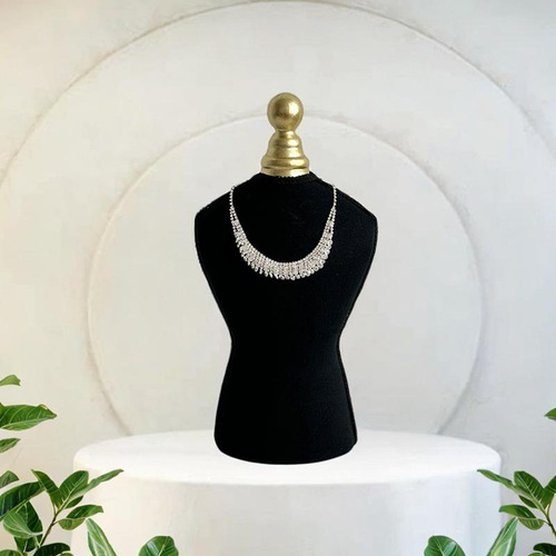 Soporte De Collar Sopla De Exhibición De Joyas De Negro