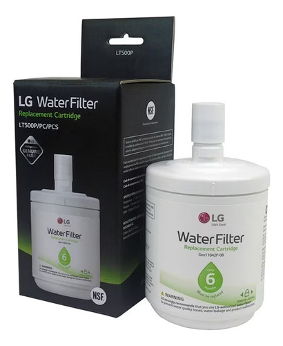 Filtro De Água Refrigerador LG Lr-21s Premium Adq72910911 Cor Branco 110.220