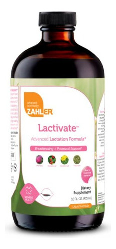 Zahler Lactivate Liquido Lactivo - 16 Fl Oz (473 Ml) Sabor Sin Sabor