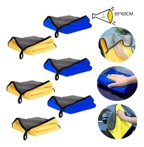 Comprar 6 Pcs Toalla Microfibra Auto Paño Seco Con Toalla Superfina