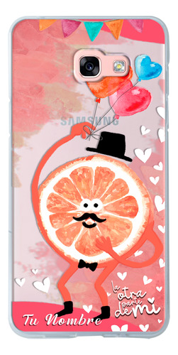 Funda Para Galaxy De Parejas Media Naranja Con Nombre De Él