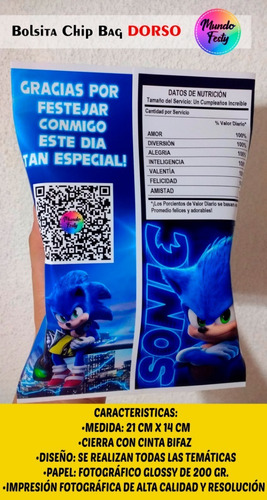 Bolsitas Chip Bag Ralph El Demoledor X 10 Envió Gratis