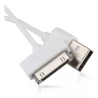 Cabo Usb Para iPhone iPad iPod Apple Tv 1m Carregador Branco