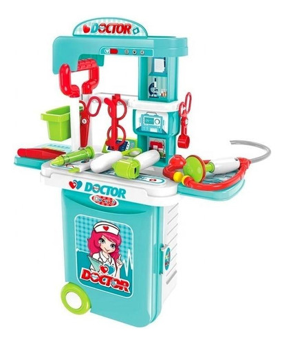 Maleta Con Rueditas Doctor Con Accesorios Bestoys