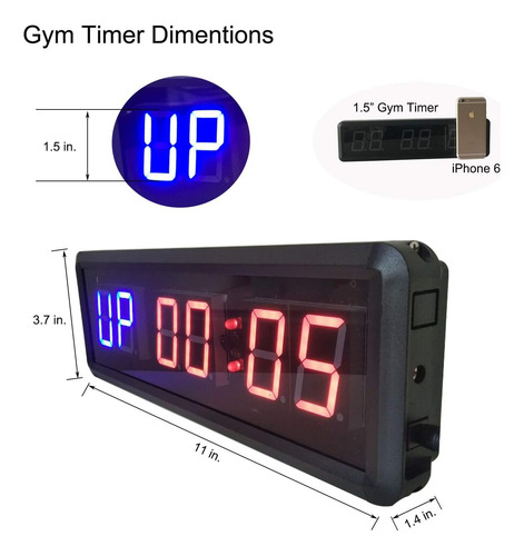 Reloj De Entrenamiento Grande Para Gimnasio En Casa, Reloj T