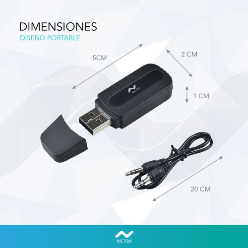 Receptor Audio Bluetooth Aux Spotify Musica Auto Parlantes