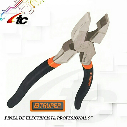 Pinza Alicate De Electricista Profesional 9 Truper Tcttv82