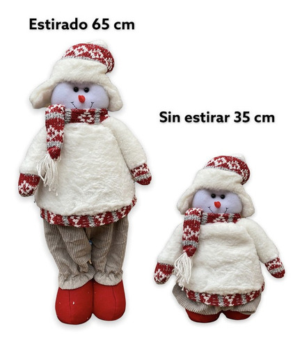 Muñecos Patilargos Patilarga Reno Ropa Surtida Blanca Roja