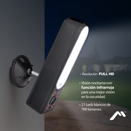 Cámara Wi-fi Mitzu Con Reflector 110° Con Reflector Msc-2018