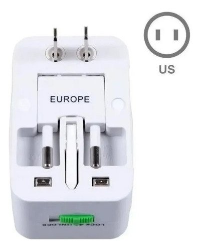 Enchufe Universal Viajero Para Europa All In One