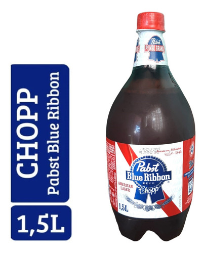 Cerveja Chopp Pabst Blue Ribbon 1,5l American Lager Beer 