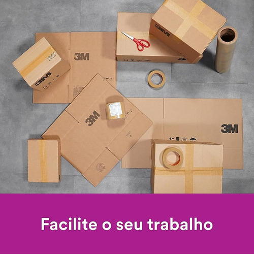 Kit 3 Fita De Empacotamento 3m Tartan 2564 32mm X 50m