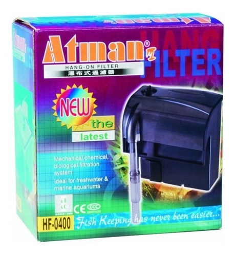 Filtro Externo Aquário Hf0400 450lt/h Atman 220v