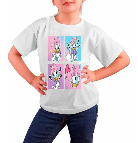 Polera Estampada 100% Algodón Niña Pata Daisy Pose Exclusiva