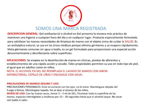 Imagen 5 de 5 de Gel Antibacterial Para Manos, Desinfectante 20 Litros