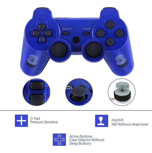 Controlador De Ps3, Controlador Inalámbrico Doble Vibración