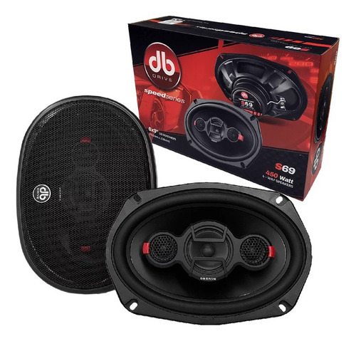 Par Bocinas Db Drive S69p 600w 4 Vías 6x9 Pulgadas 250w Rms
