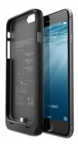 Powercase Protector Y Cargador iPhone  6, 7, 8 Plus + Vidrio