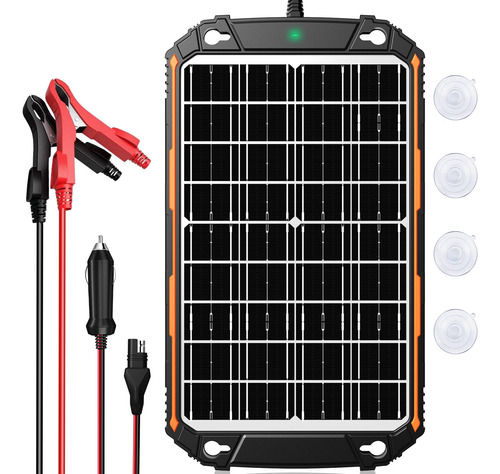 Gropow Mantenedor De Cargador De Bateria Solar De 15 W Y 12