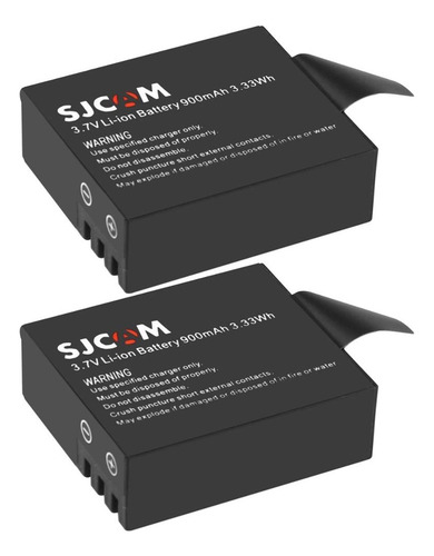 Set 2 X Baterías Sjcam Cámaras Sj4000 Y Sj5000 De 900mah
