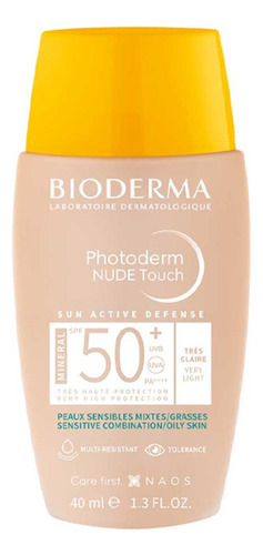 Bioderma Photoderm Nude Touch Protetor Solar Fps 50 40ml Org