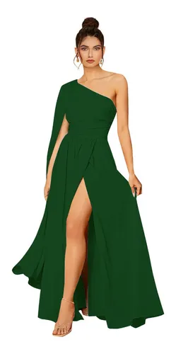 Vestidos verde botella de noche hot sale