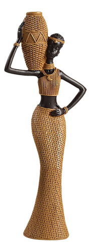 Estatuilla De Mujer Africana, Escultura De Mesa, Estilo C