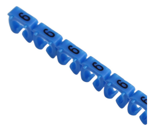 Marca Cable Azul Nº 6 (4,0-6,0 Mm2) Tira 20u