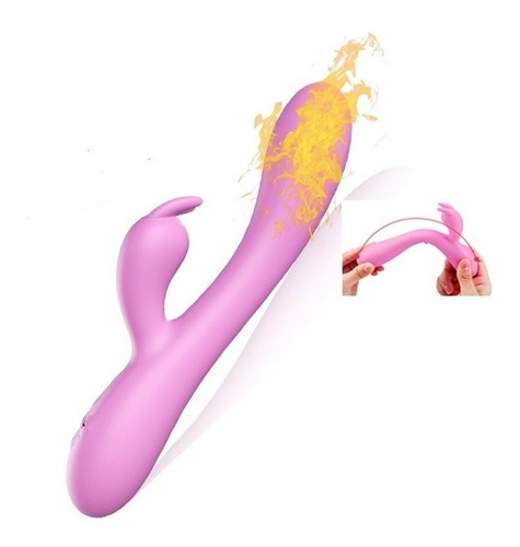 Vibrador De Conejo Dildo Consolador Recargable Calefacción