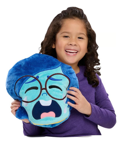 Almohada Disney Intensamente Alegria -tristeza (reversible)