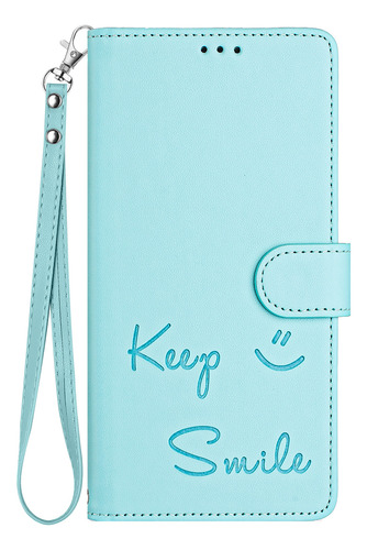 Funda De Piel Con Forma De Cara Sonriente Para Cubot Note 40/p50/a10/a20/a30/max 5, Cierre Magnético, Ranuras Para Tarjetas, Cartera