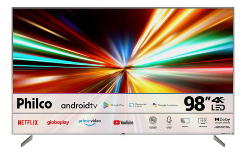 Smart Tv 98 Philco Android Tv Ptv98f8tagcm 4k Led Dolby