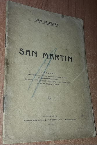 San Martin   Juan Balestra   Año 1916