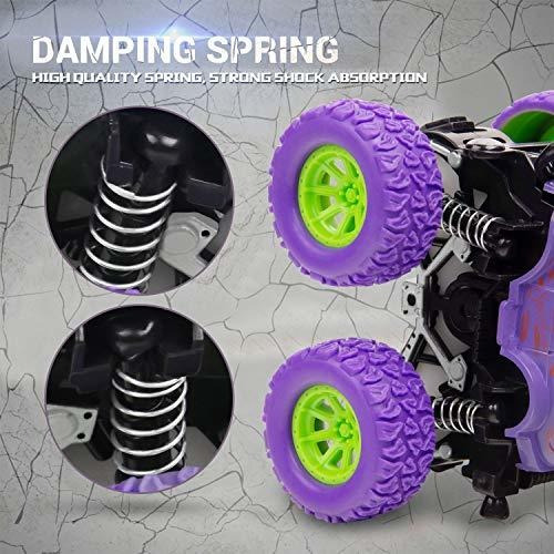 Q Vehiculos Monster De Friccion Para Niños Multicolor 4 Pzas