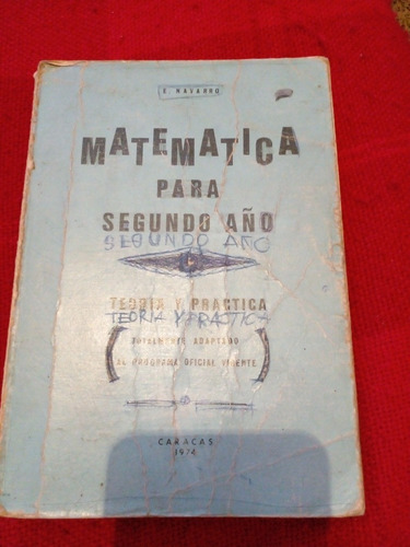 Matemática Para 2do. Año Teoria Y Práctica E.navarro. Usado