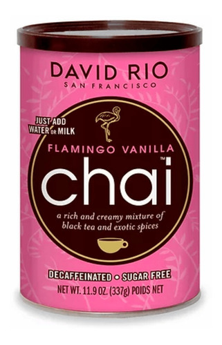David Rio Te Chai Flamingo Vainilla Decaf Sugar Free 337 Gr
