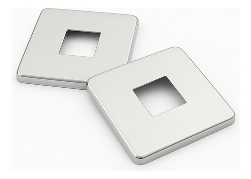 Kit 05 Canoplas 92x92mm + 05 Flanges, Int 30x30 - Inox 304