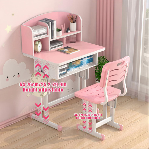 Juego De Escritorio Y Silla Funcional Para Niños Ergonómico