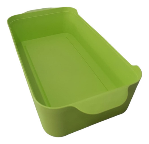 Caçarola Plastico Para Micro-ondas Tritec 1,6 L Retangular Cor Verde-limão