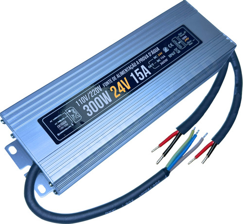 Fonte Blindada A Prova Dágua 300w 24v 12,5a Ip67 Led 24volts