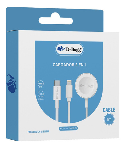 Cargador Magnético 2 En 1 Compatible Con Iwatch Y Cable Lightning