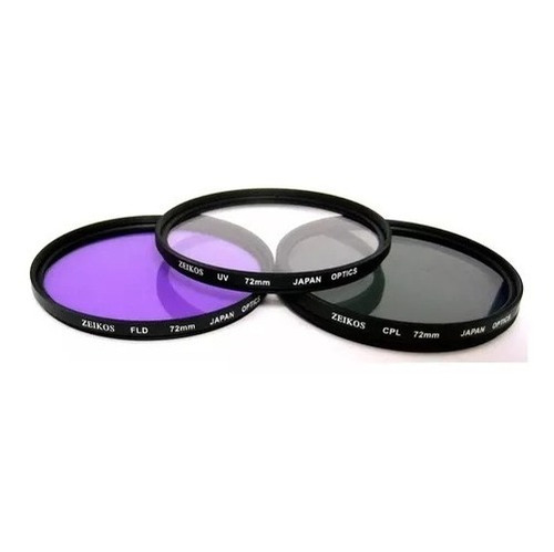 Kit Filtros 52mm Zeikos 3 Unidades Uv + Cpl + Fld