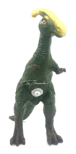 Dinosaurio De Juguete Parasaurolophus De Goma Y Sonido 21cm